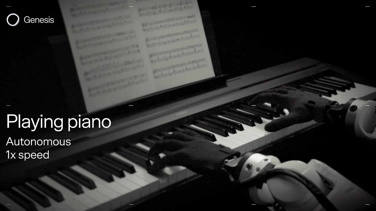 Playing piano | Autonomous 1x speed