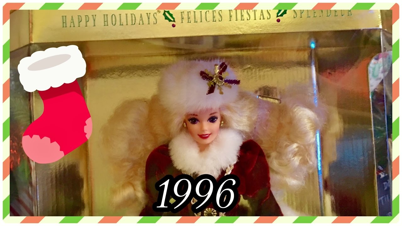 1996 / 28 Years of Holiday Barbie Dolls! / Christmas Collection Advent / 1996 Happy Holidays Doll