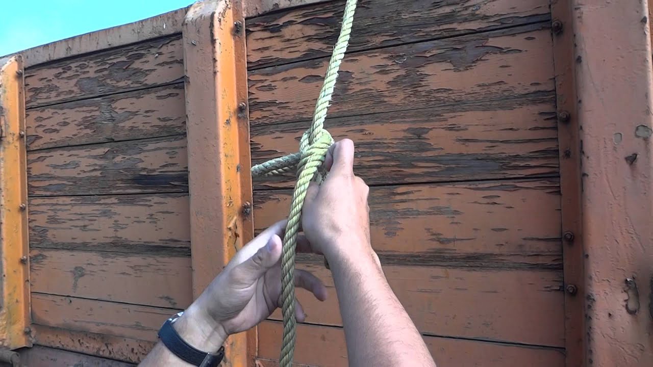 &iquest;Como hacer  un nudo para  sujetar algo?  How to tie a knot? to hold something