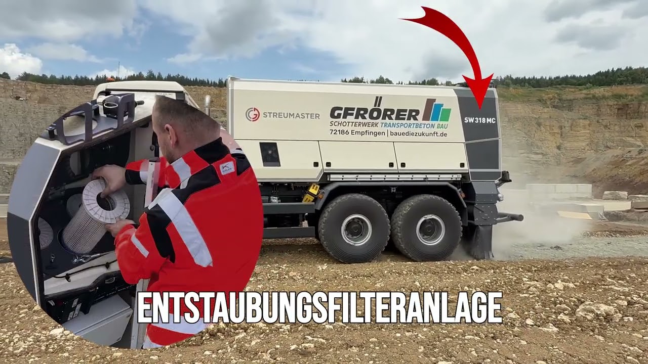 Streumaster SW 318 MC auf MAN mit Einzelbereifung