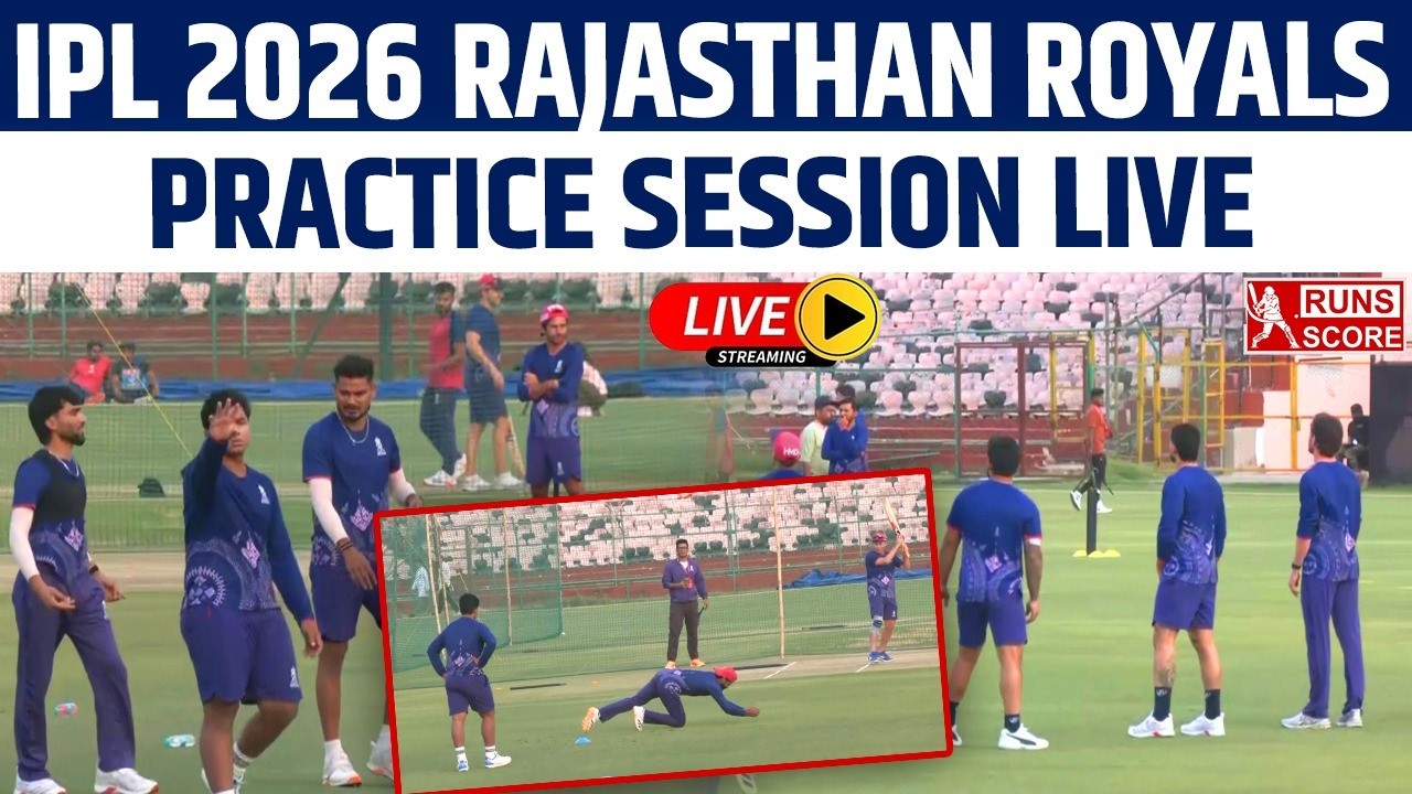 LIVE: IPL 2026 Rajasthan Royals Practice Session | Riyan Parag | Vaibhav Suryavanshi | RR Training
