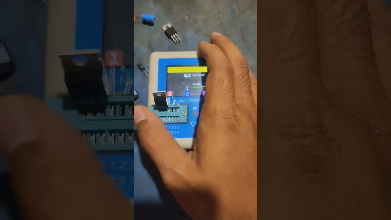 Testing Electronic Components Using Multi-Function Tester T7 #electronicengineer #diy #electronicsys