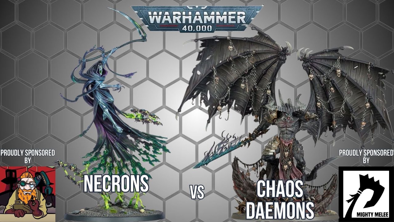 NEW Necrons Vs Chaos Daemons | Warhammer 40k Live Battle Report