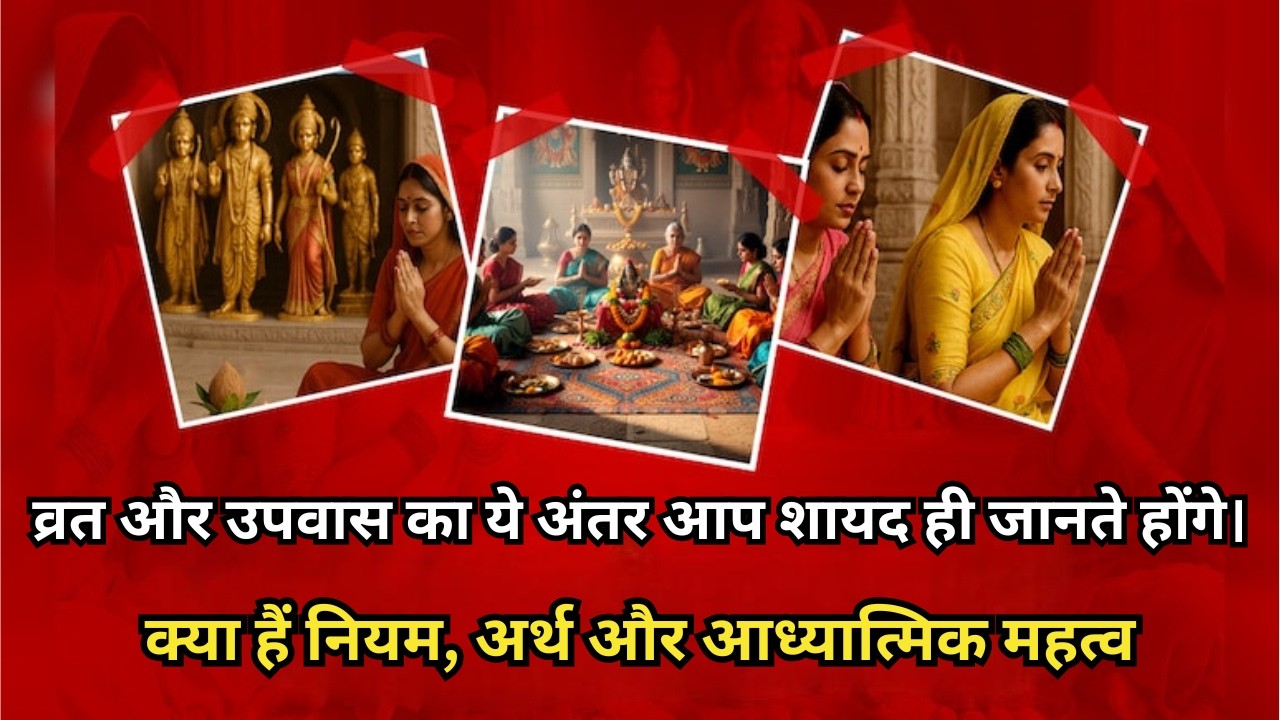 Vrat and Upwas, व्रत और उपवास में क्या  है अंतर? जानिए नियम, अर्थ और आध्यात्मिक महत्व