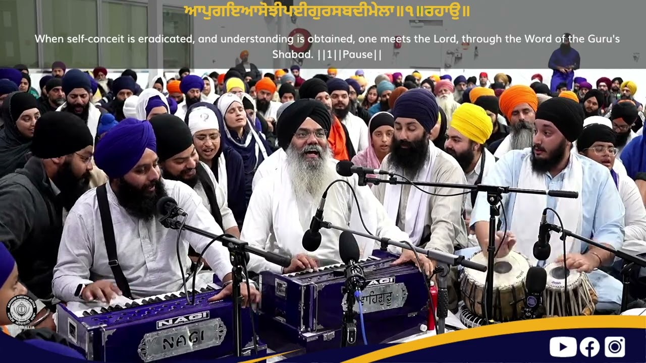 Bhai Manpreet Singh Kanpuri | Adelaide Smagam 2024 | Sat Evening