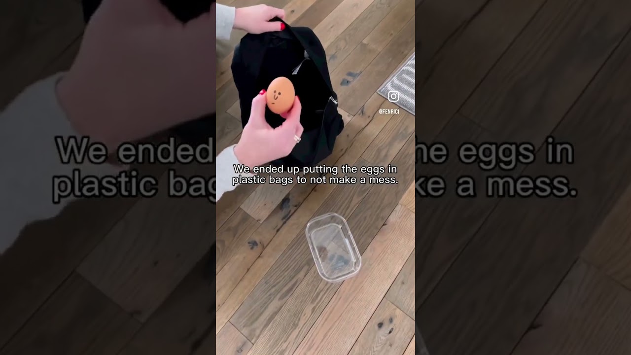 Kids Science Experiment with Egg - Uncovers Backpack Fail