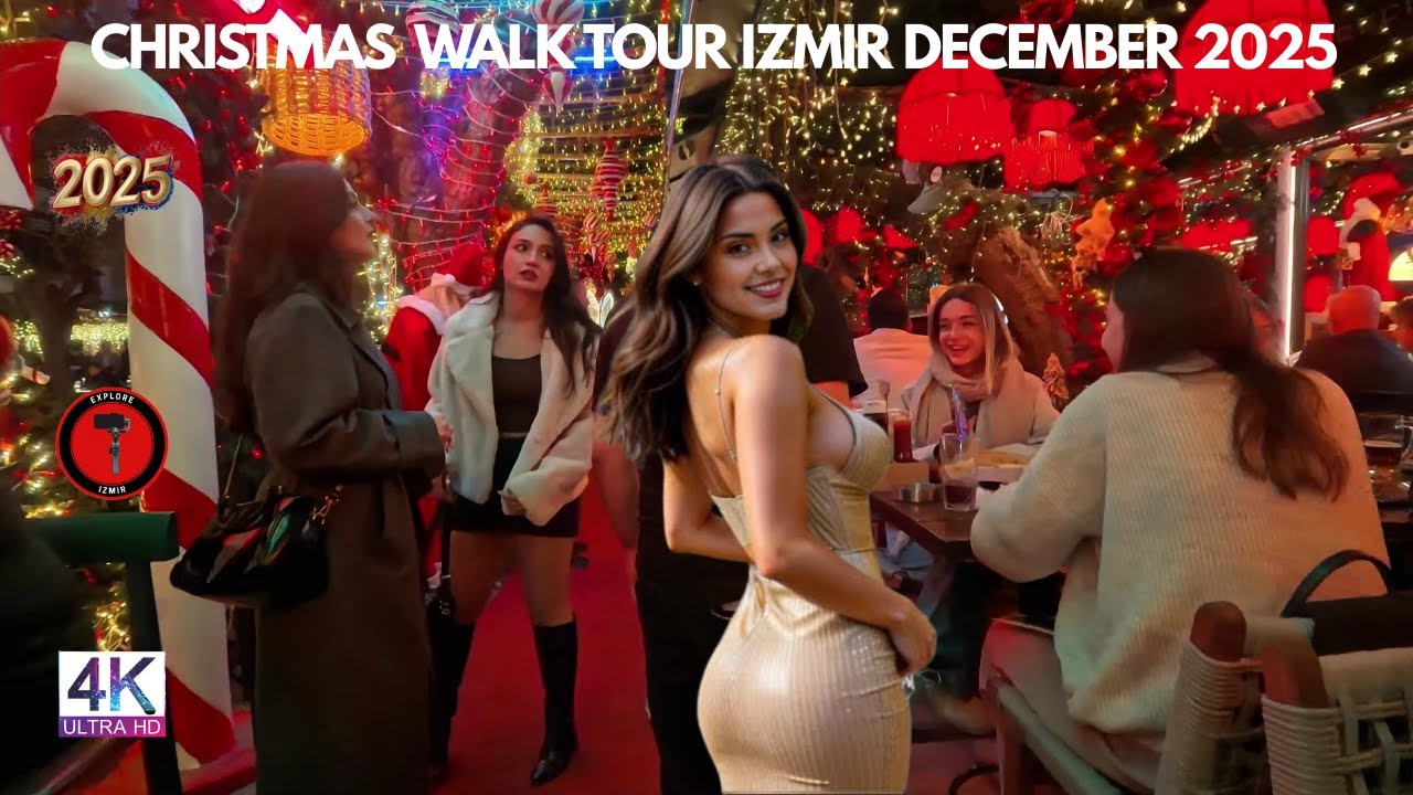 4K 🇹🇷 Walking Streets Izmir - Konak. Kemeraltı. Alsancak.
