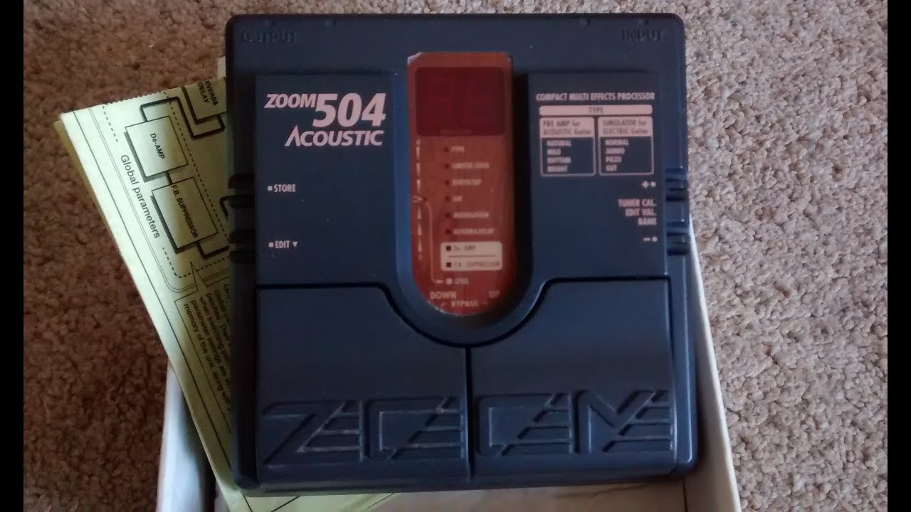 zoom 504  acoustic pedal patches/sounds