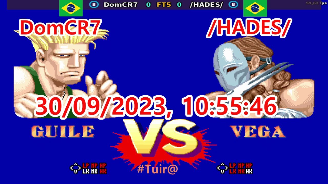 (B) DomCR7 VS /HADES/ (B)  Street Fighter 2 Champion Edition SFCE -