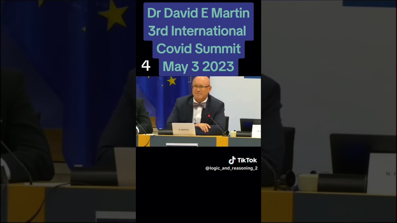 Dr David E Martin, 3rd International Covid Summit, May 3 2023