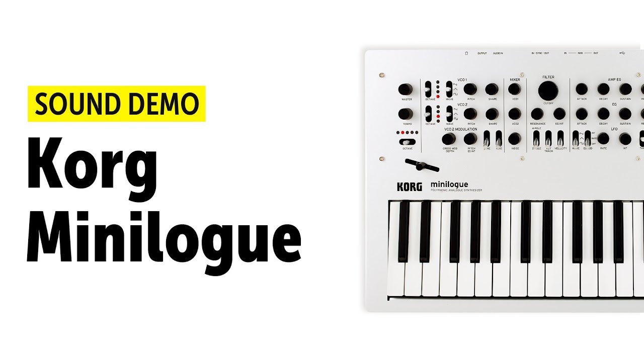 Korg Minilogue Sound Demo (no talking) - Ambient and Techno Patches