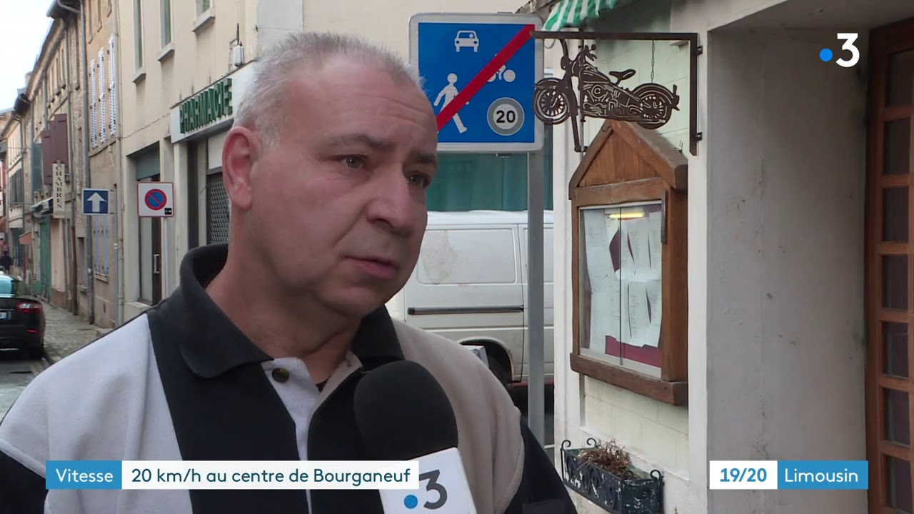 20 km/h au centre de Bourganeuf