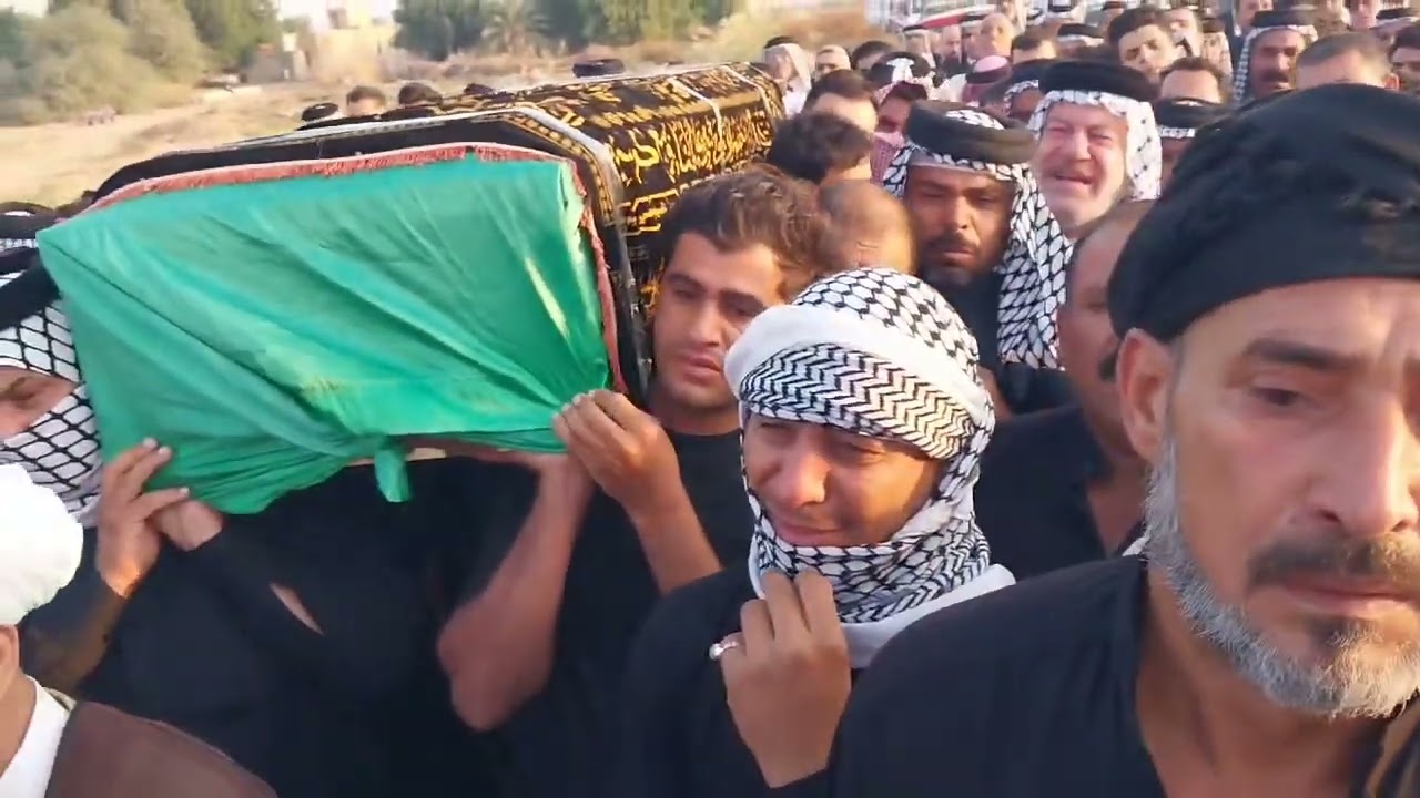 جانب من جوانب تشييع المرحوم سيد موسى سيد كريم الياسري في مدينة قلعة سكر
