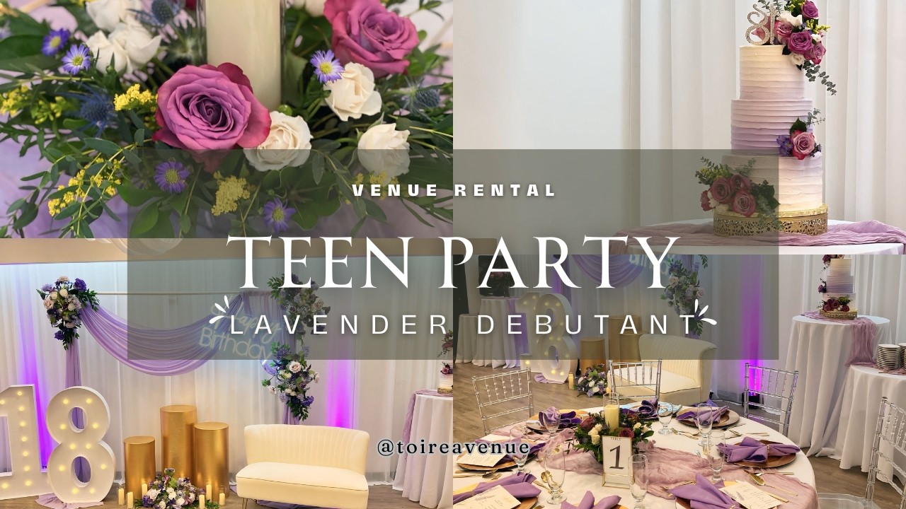 Debutant 18th Birthday Teen Party | Lavender Garden Themed | Toire Avenue Micro Venue | Northern VA