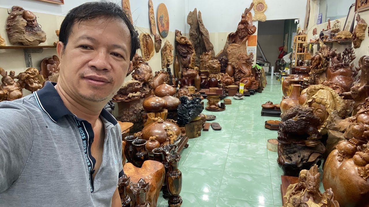 Sản phẩm gỗ mỹ nghệ ở cửa hàng của em Sáng Bình Dương... 4-3-2026