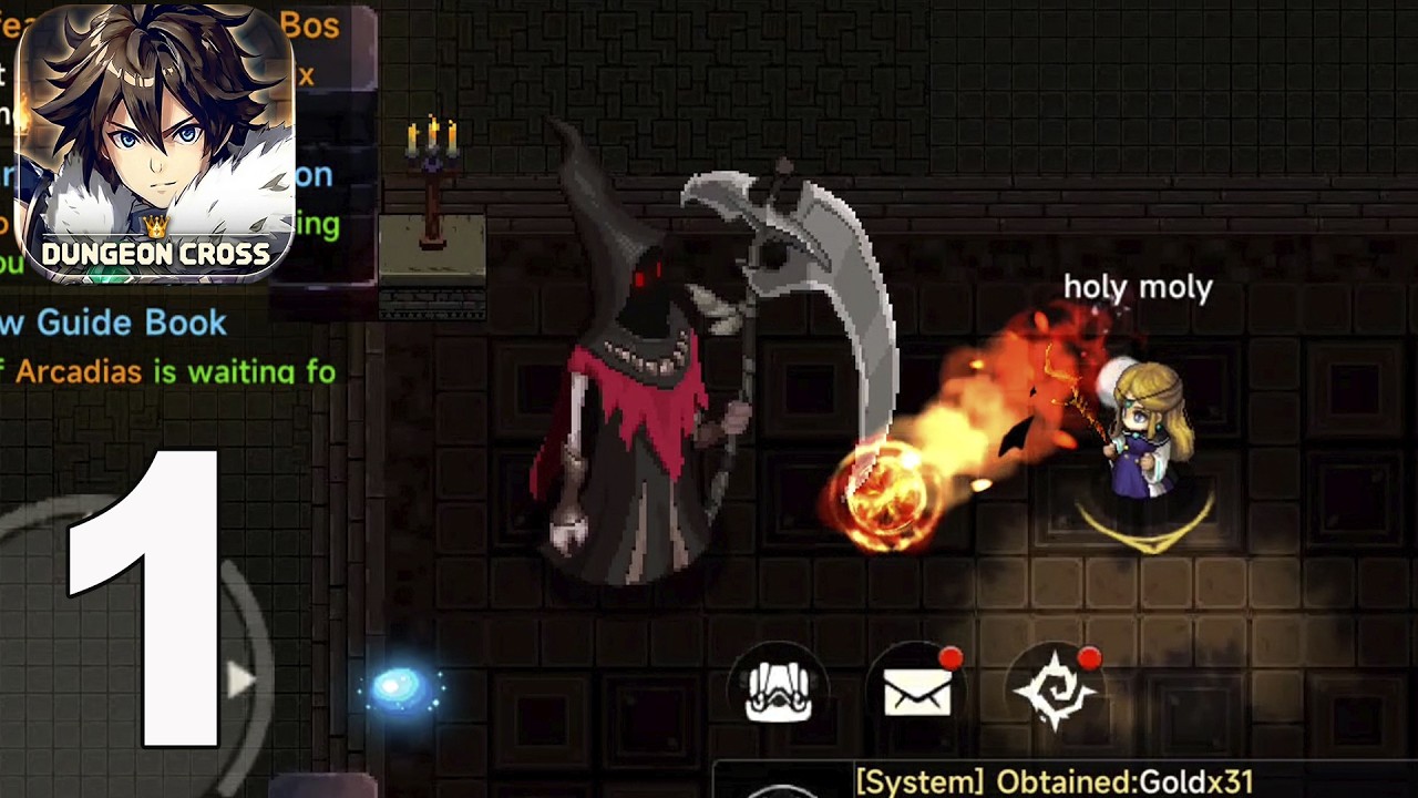 Dungeon Cross - Relic Hunter - Gameplay Walkthrough part 1(iOS,Android)