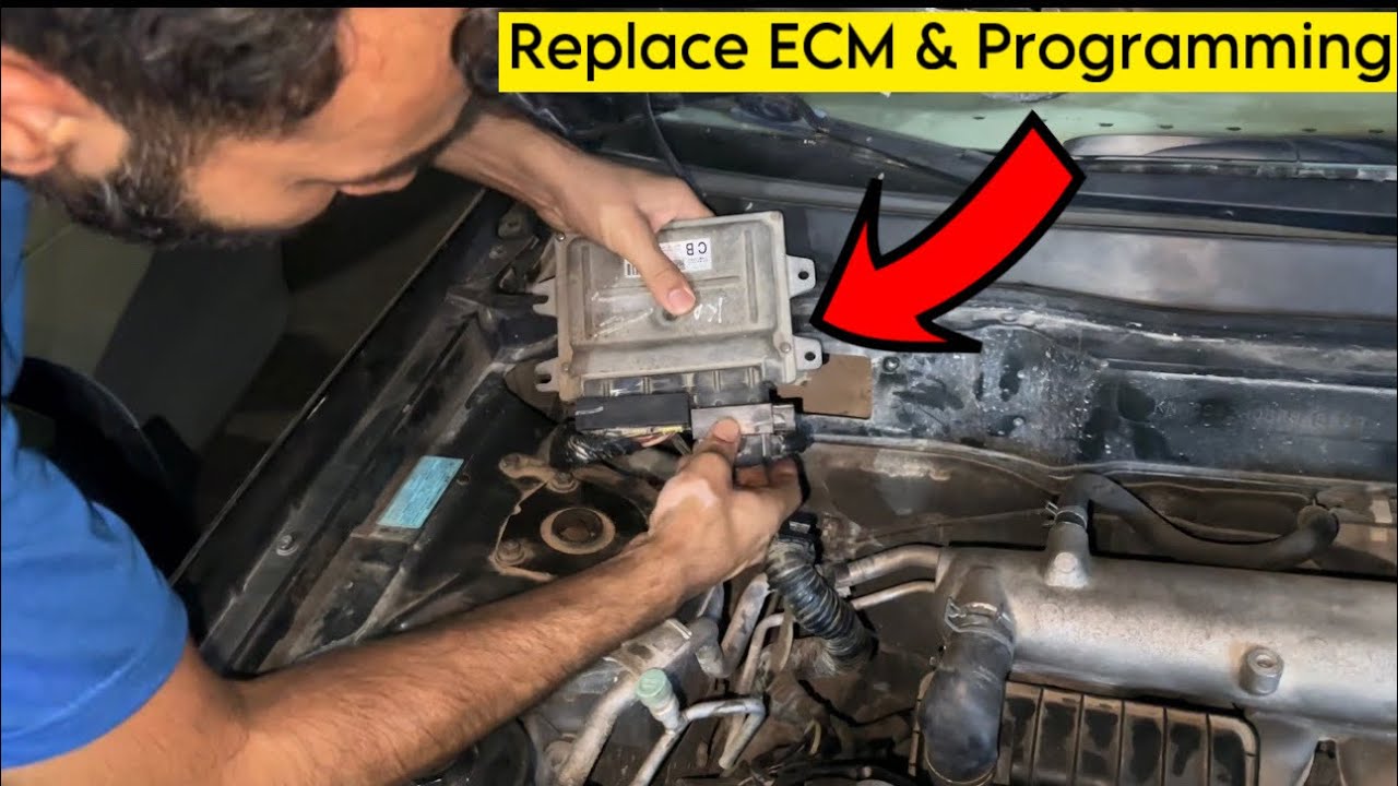 Nissan Sunny 2009 Replace ECM And Programming || Complete Information