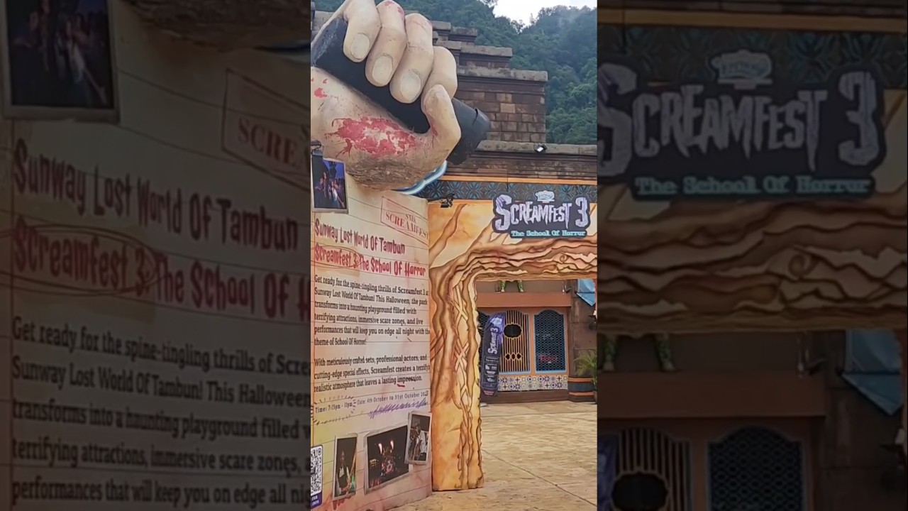 Lost world of tambun 2024 halloween theme screamfest 3 school of horror #halloween #scary #ghost
