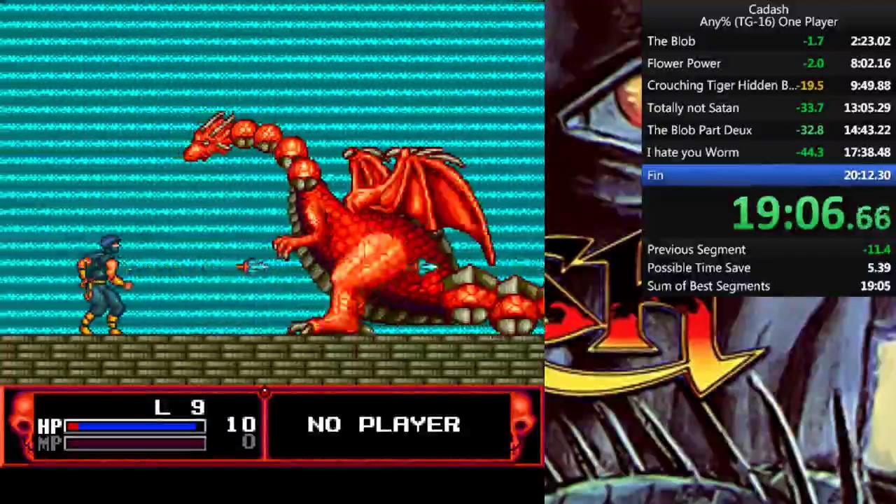 Cadash (TG-16) Any% Ninja Speedrun in 19:27.93