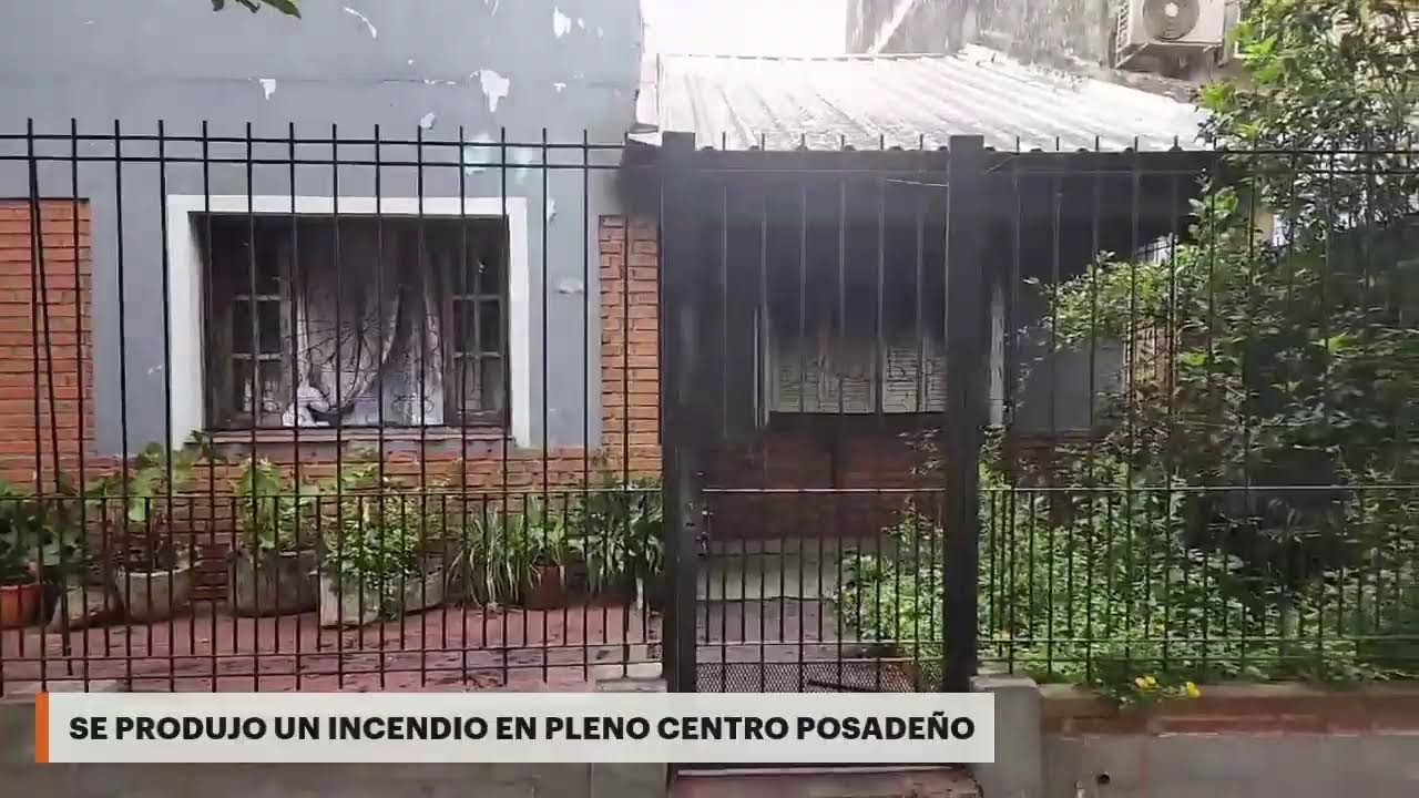 Se produjo un incendio en pleno centro&nbsp;posade&ntilde;o