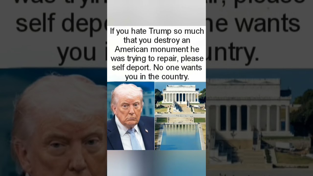 Post criticizes destroying American monuments out of hatred for Trump.#Trump #America