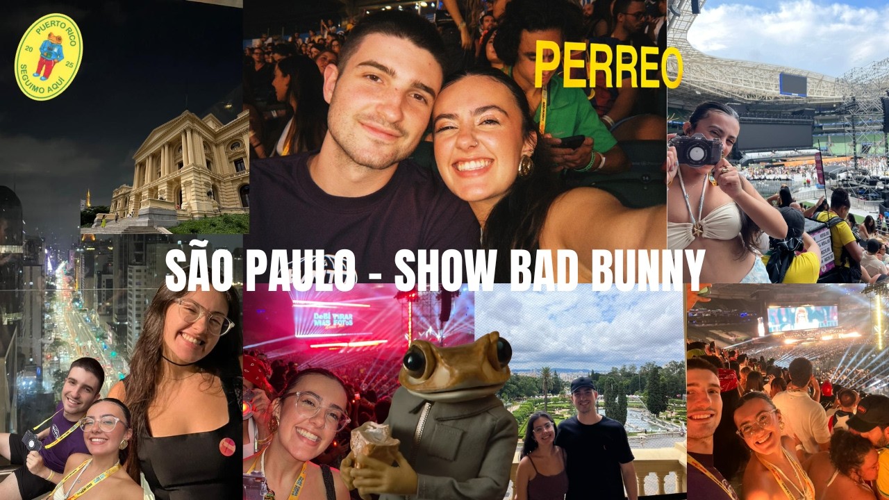 VLOG I SHOW BAD BUNNY E PASSEIO POR SÃO PAULO