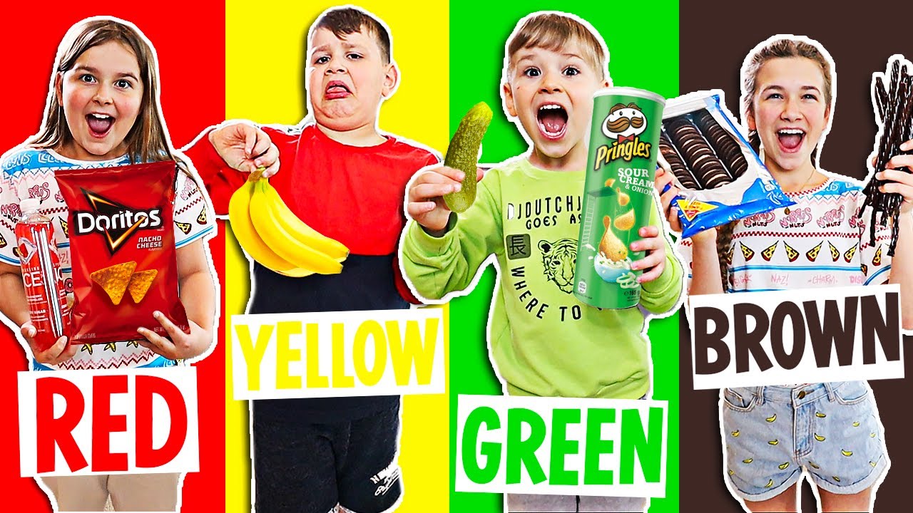 LAST TO STOP EATING IN YOUR COLOR WINS A MYSTERY PRIZE!! | JKREW