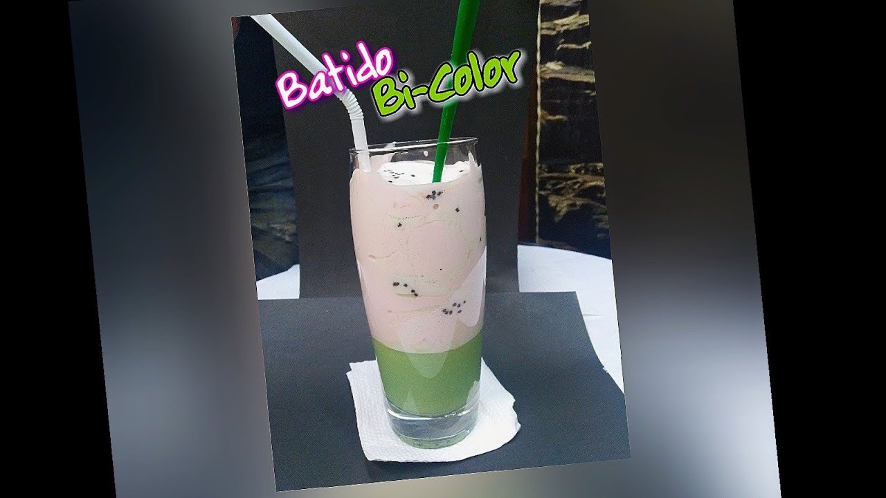 #BATIDO BI-COLOR HERBALIFE |Isla de Fresa|🍓**Dos colores, Dos Sabores**😄