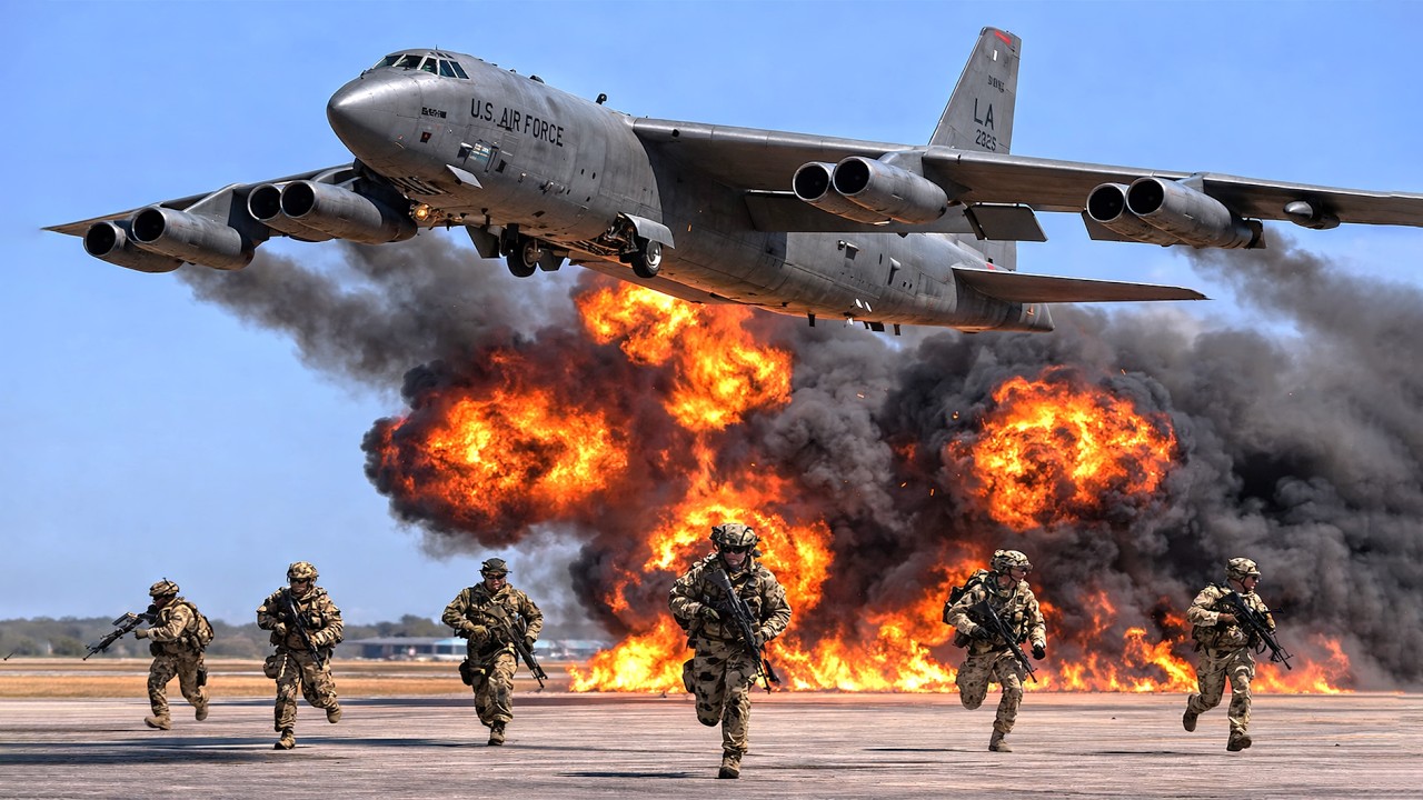 Just Now! U.S. Air Force B-52 Stratofortress Pilot & 30,000 Paratroopers Arrive in Middle East