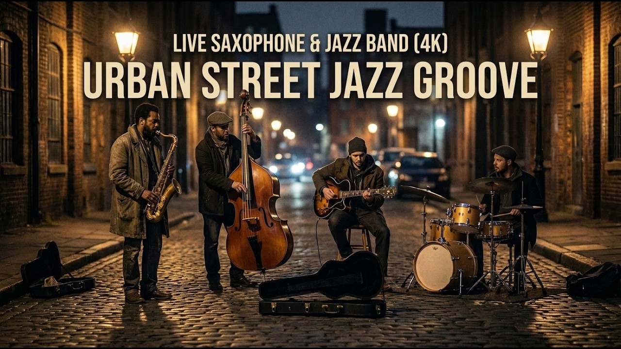 Late Night Street Jazz – Smooth Instrumental Sax Session