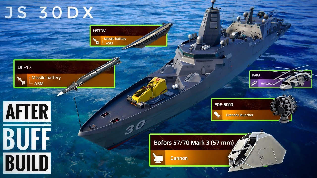 After Rebalance JS 30DX With Df-17, HSTDV,FQF-6000 & FARA Buff Update Review 🔥- Modern Warships 