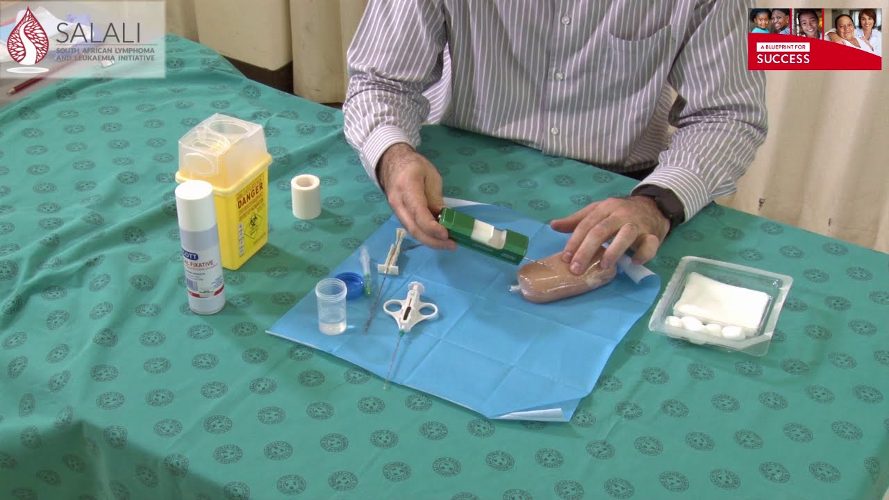 Core needle biopsy: 