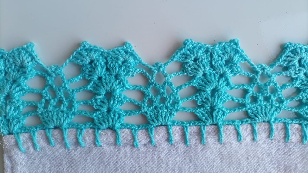 Bico de crochê para pano de prato #bicodecroche #563