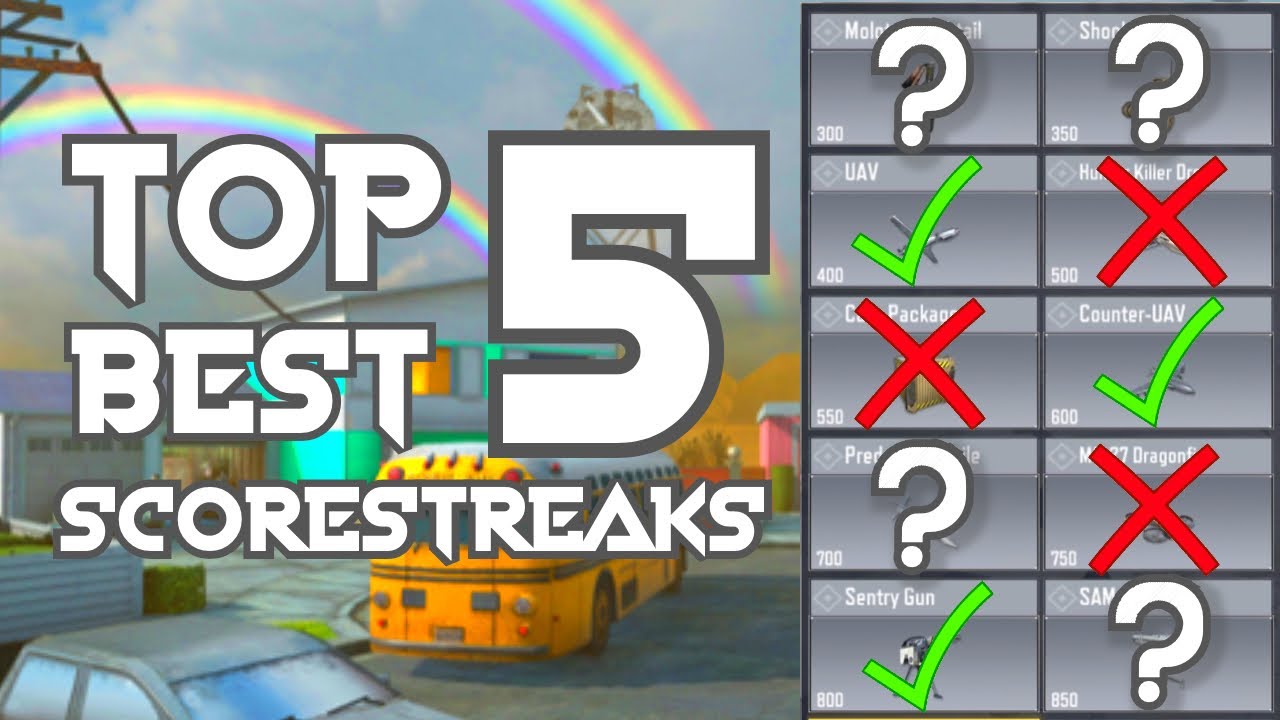 Top 5 BEST SCORESTREAKS in Call Of Duty Mobile (OUTDATED)