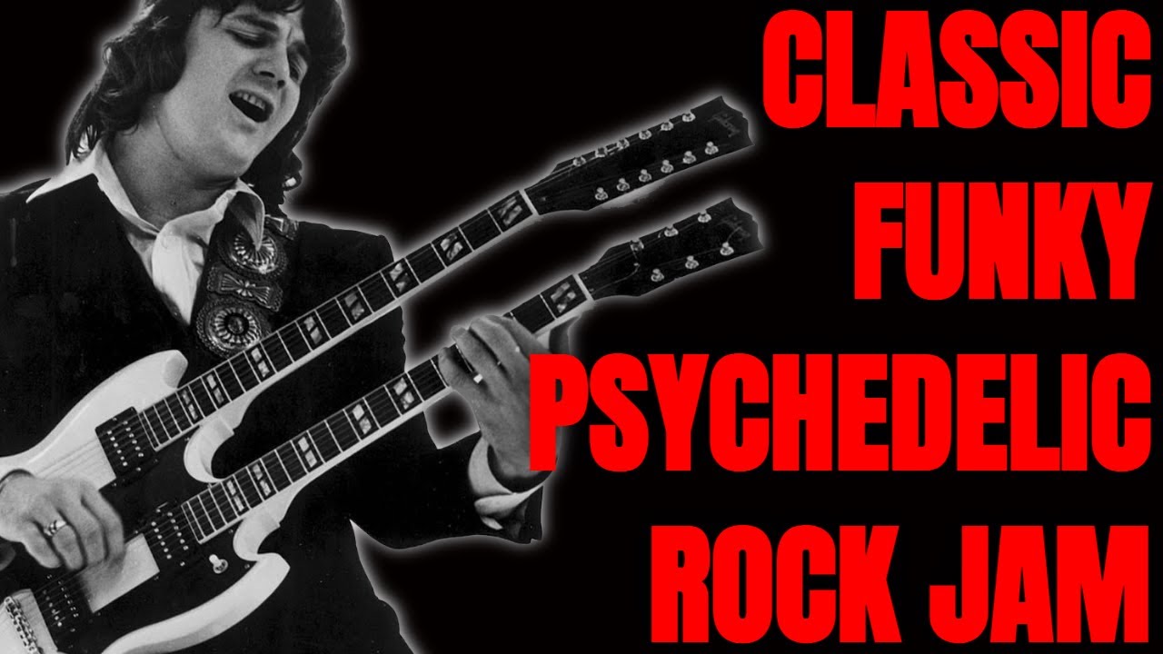 Classic Funky Psychedelic Rock Jam | Guitar Backing Track in A Minor (96 BPM)
