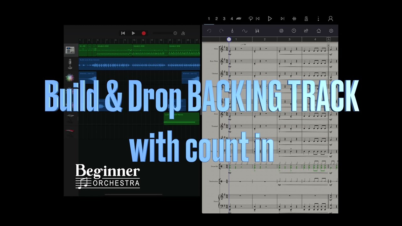 Build and drop BACKING TRACK with COUNT IN