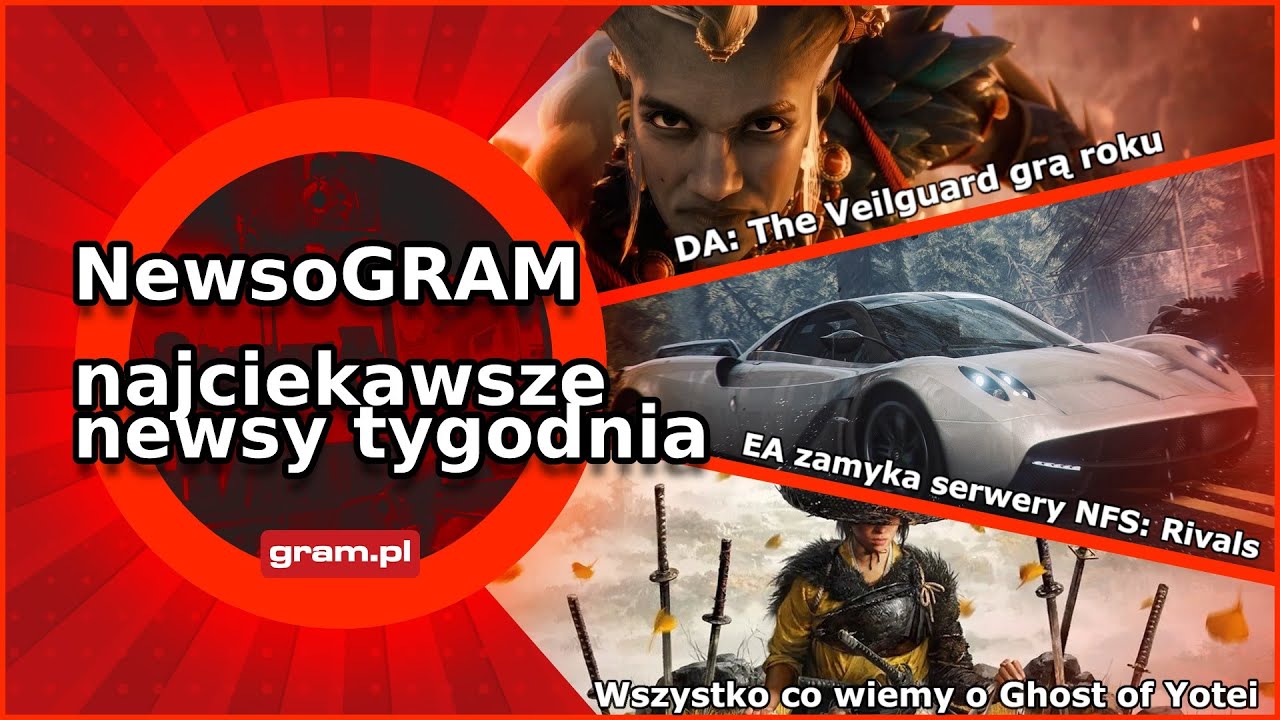 NewsoGRAM | Veilguard grą roku!? Koniec online w NFS: Rivals! Wszystko co wiemy o Ghost of Yotei!
