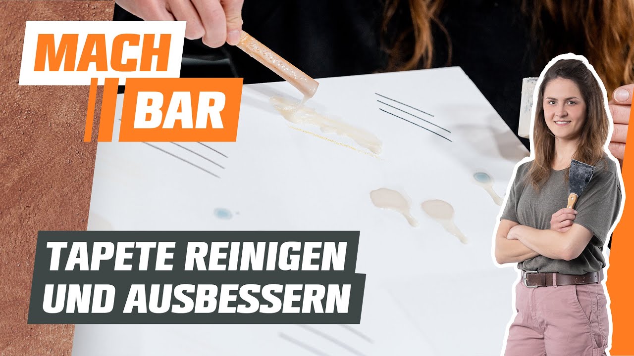 Tapete reinigen und ausbessern | OBI