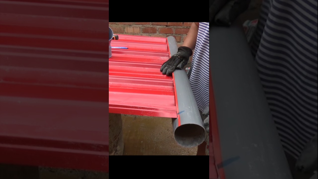 Canaleta con tubo de PVC #fontaneria #plomero #gasfiteria #plumber  #parati #shorts #shortvideo