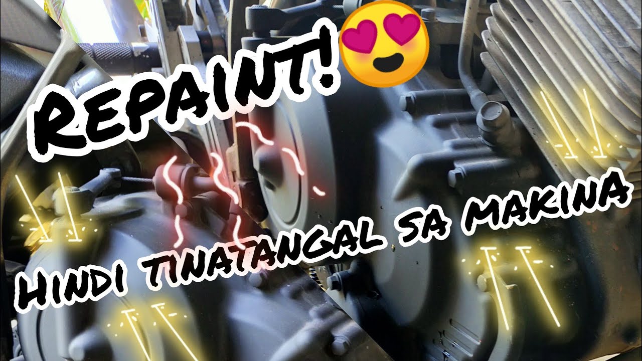 REPAINTING CRANKCASE ON RAIDER 150 NA HINDI TINANGAL SA MAKINA/TUTORIAL