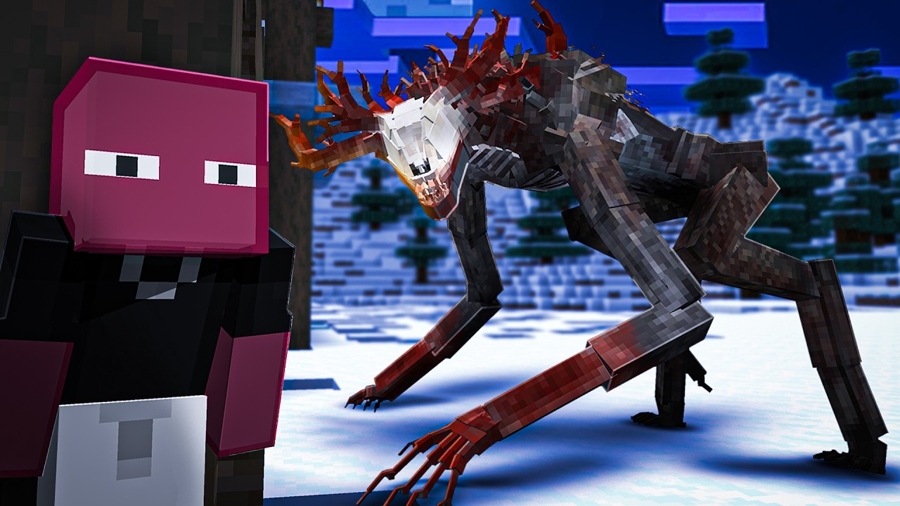 This New Minecraft Horror Mod is Terrifying.. Antlers of Hunger