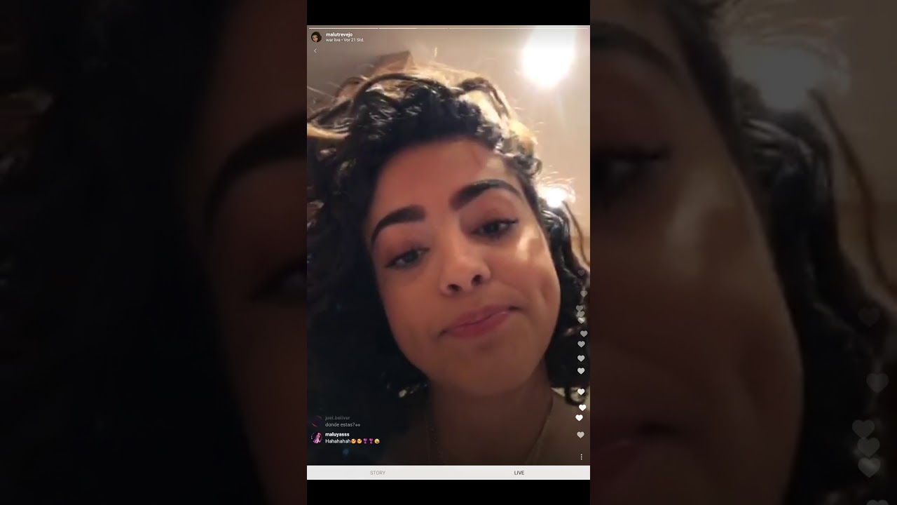 Malu Trevejo [Instagram Live] (28.12.2017)