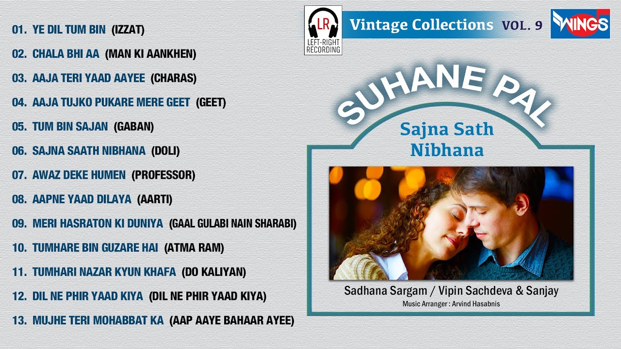 Suhane Pal Vol 9 | Left Right Songs | Sadhana Sargam Vipin Sachdeva | सुहाने पल | @WingsMusic