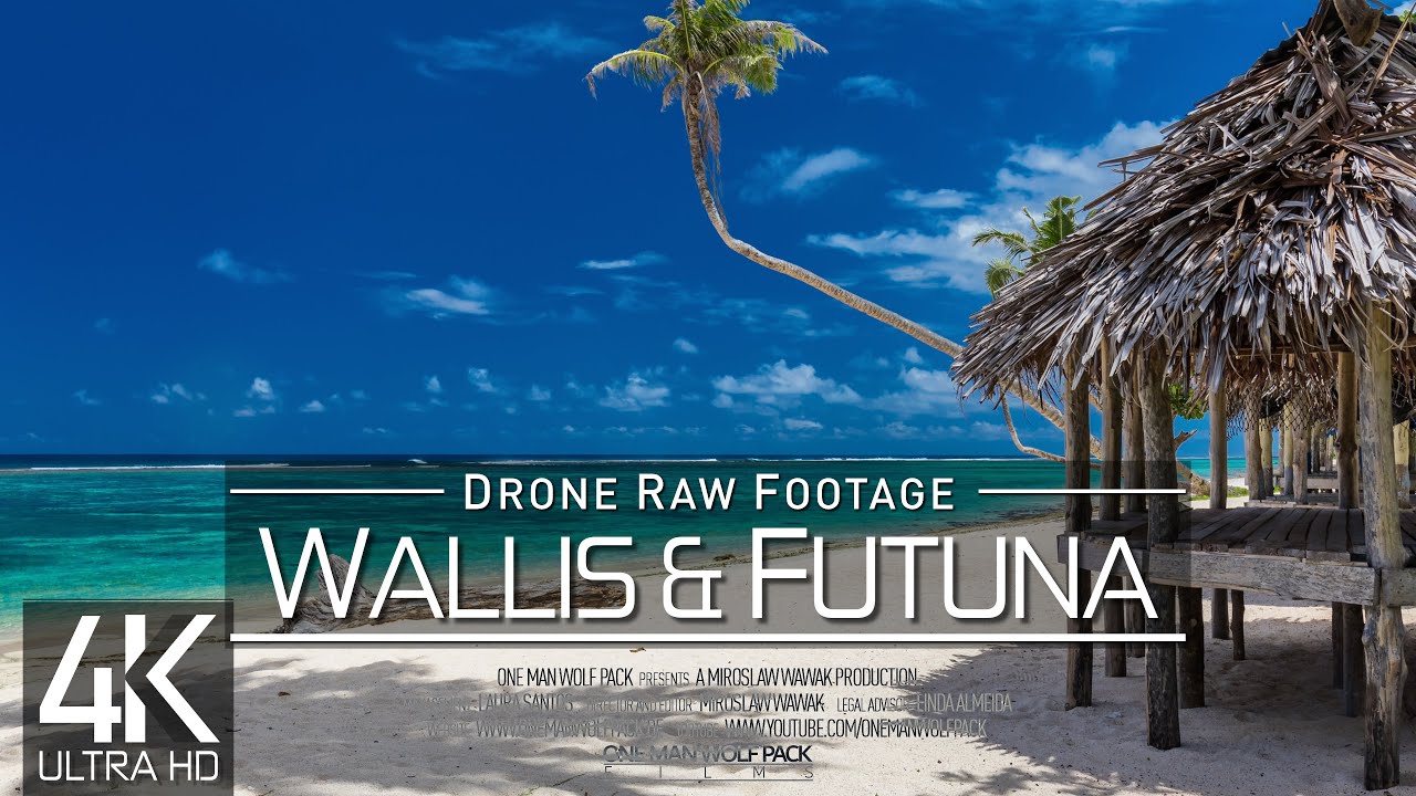 【4K】🇼🇫🌴🍹🏖 Drone RAW Footage 🔥 This is WALLIS AND FUTUNA 2024 🔥 Mata Utu & More 🔥 UltraHD Stock Video