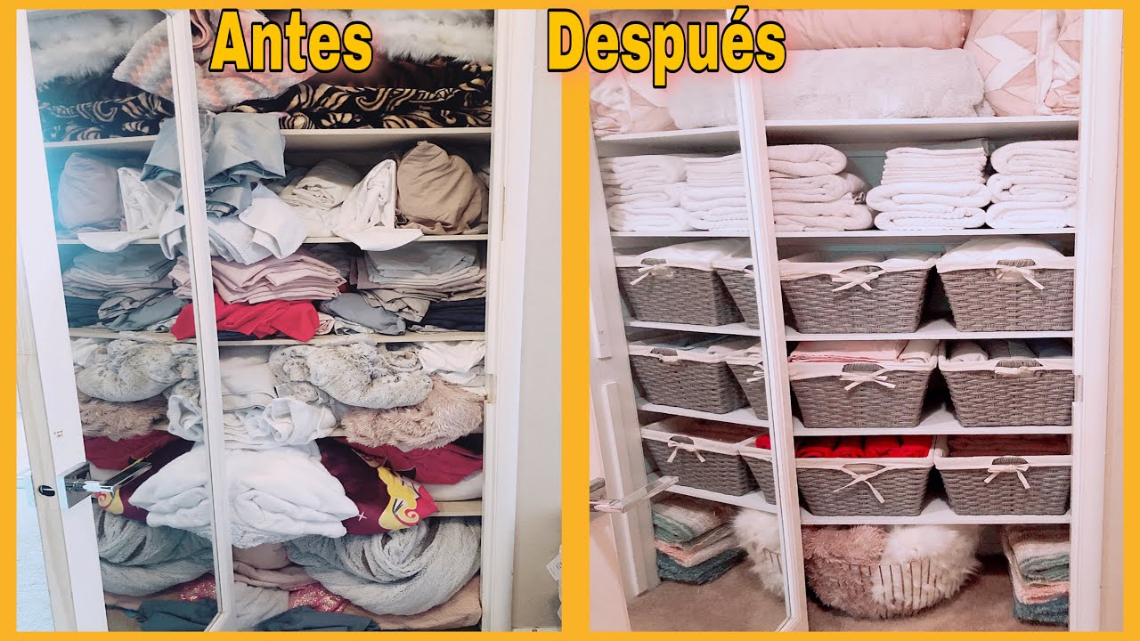 Con Estos Trucos Podrás Organizar El Closet De Sabanas-Toallas Y Cobijas/Linen Closet Organization