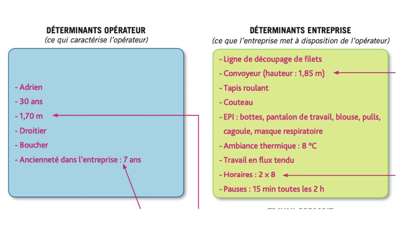 Terminale Schéma de compréhension de la situation de travail