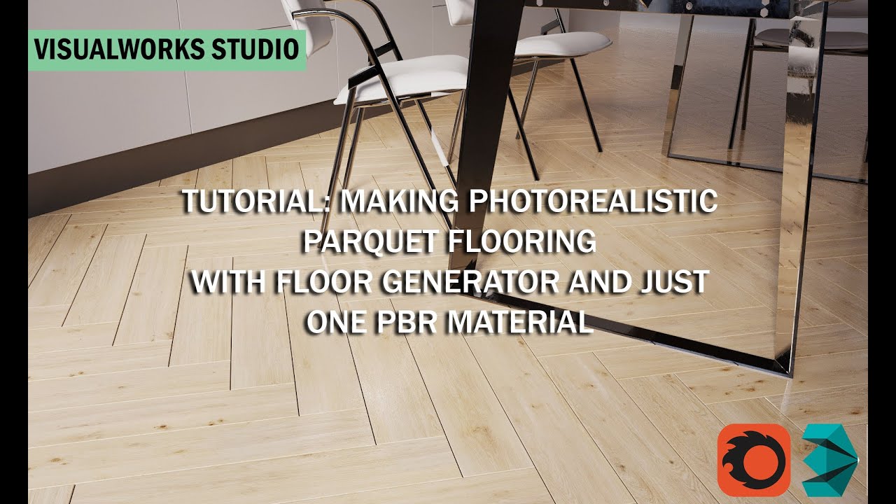 MAKING PARQUET FLOORING WITH FLOOR GENERATOR AND PBR MATERIAL - CORONA 7 RENDER TUTORIAL