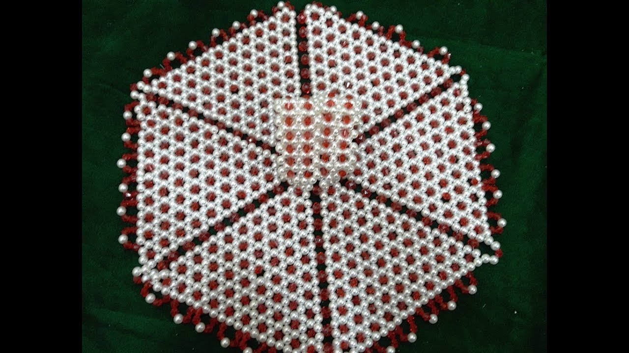 Part 1/2 - Make Pearl dress of Laddu Gopal - No fabric only pearls - No sew no glue..beading