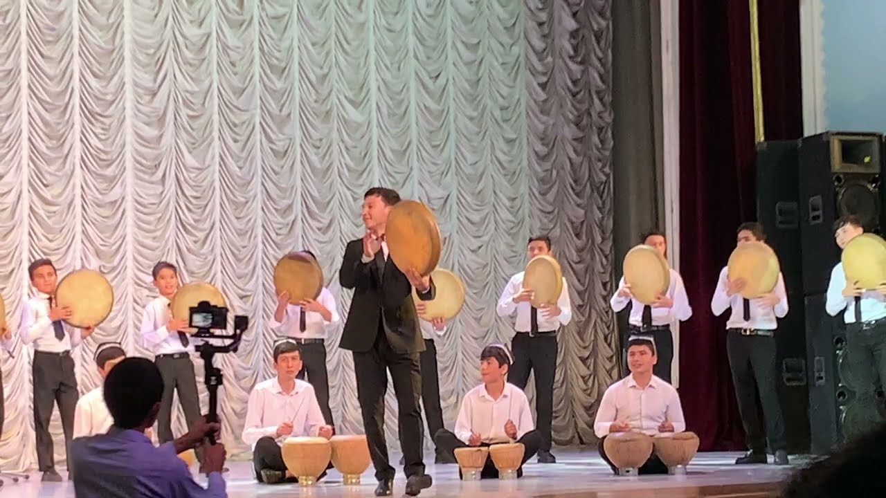 GLIER MAKTABI XISOBOT KANSRTIDAN | GLIER DOIRACHILAR ANSANBILI | SALIST JASURBEK RASHIDOV #doira