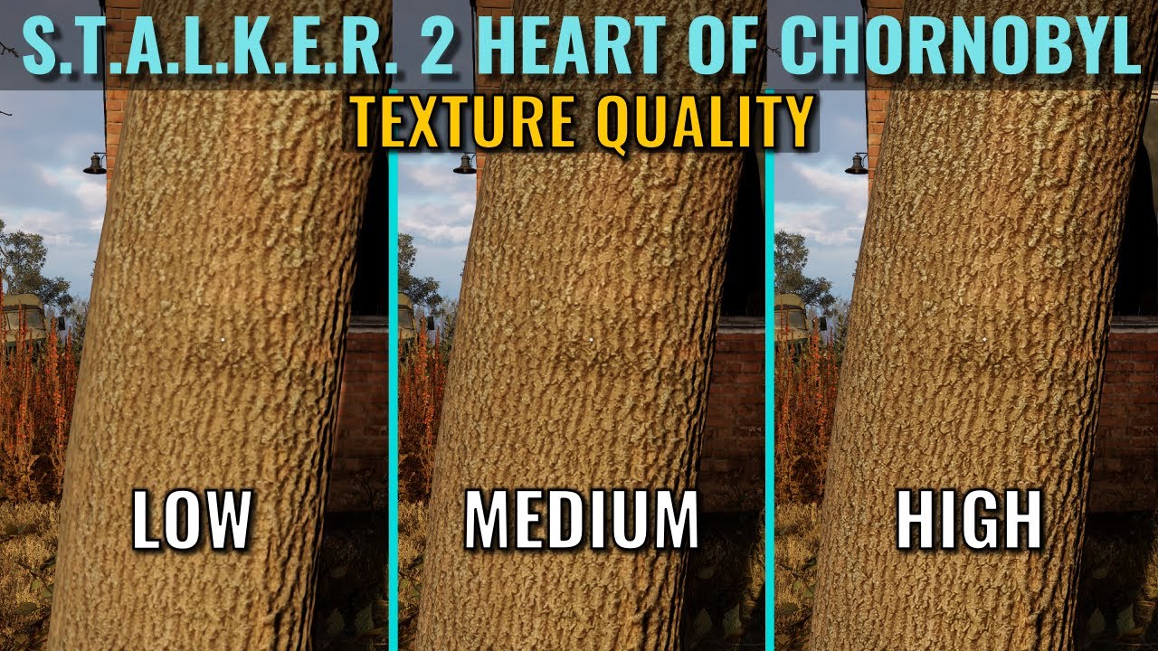 S.T.A.L.K.E.R. 2 Heart of Chornobyl - Texture Quality Visual and Performance Comparison - RTX 3070